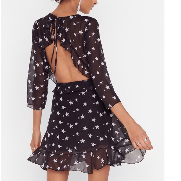 NWT Dress with Ruffle Open Back - Picture 4 of 10